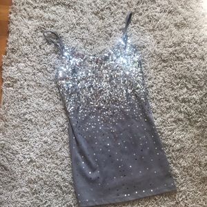 Sequin tank top